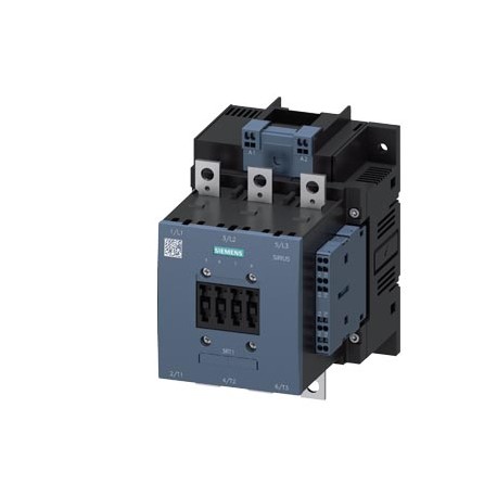 3RT1054-2AM36 SIEMENS power contactor, AC-3 115 A, 55 kW / 400 V AC (50-60 Hz) / DC operation 200-220 V AC/D..