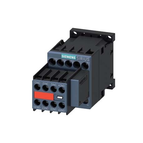 3RT2016-1CP04-3MA0 SIEMENS Power contactor, AC-3 9 A, 4 kW / 400 V 2 NO + 2 NC, 230 V AC 50 / 60 Hz, with pl..