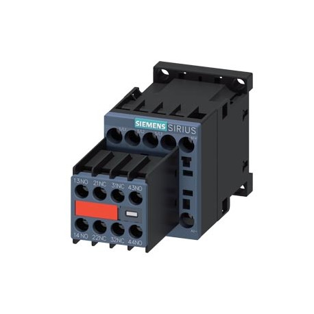 3RT2016-1FB44-3MA0 SIEMENS Leistungsschütz, AC-3 9 A, 4 kW / 400 V 2 S + 2 Ö, DC 24 V mit Diode integriert 3..