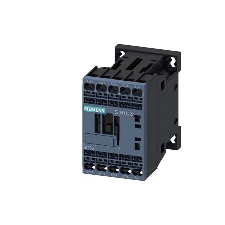 3RT2017-2FF42 SIEMENS power contactor, AC-3 12 A, 5.5 kW / 400 V 1 NC, 110 V DC, with diode integrated, 3-po..