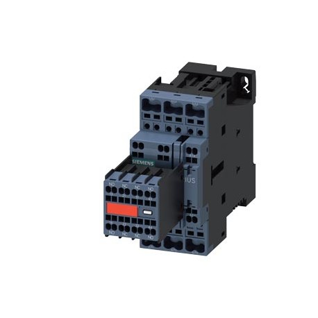 3RT2026-2BB44-3MA0 SIEMENS power contactor, AC-3 25 A, 11 kW / 400 V 2 NO + 2 NC, 24 V DC 3-pole, Size S0 Sp..