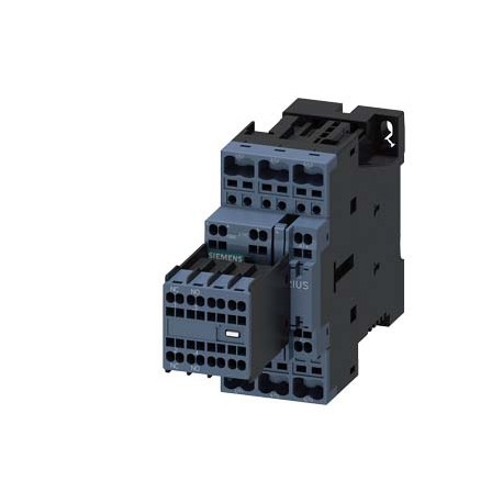 3RT2026-2BF44 SIEMENS power contactor, AC-3 25 A, 11 kW / 400 V 2 NO + 2 NC, 110 V DC 3-pole, Size S0 Spring..
