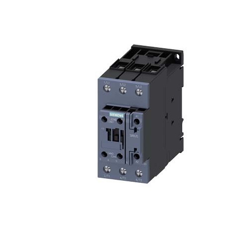 3RT2035-1AC20 SIEMENS power contactor, AC-3 40 A, 18.5 kW / 400 V 1 NO + 1 NC, 24 V AC 50 / 60 Hz, 3-pole, S..