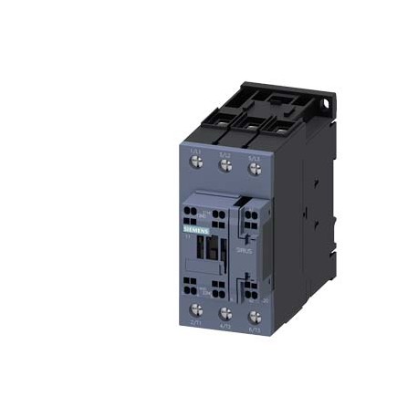 3RT2035-3AH00 SIEMENS power contactor, AC-3 40 A, 18.5 kW / 400 V 1 NO + 1 NC, 48 V AC 50 Hz, 3-pole, Size S..