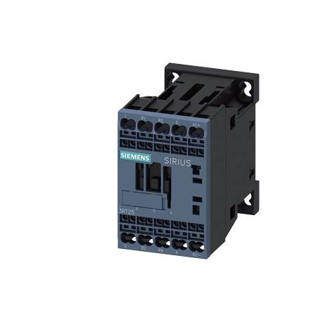 3RT2518-2BB40 SIEMENS power contactor, AC-3, 16 A, 7.5 kW / 400 V, 4-pole, 24 V DC, main contacts: 2 NO + 2 ..