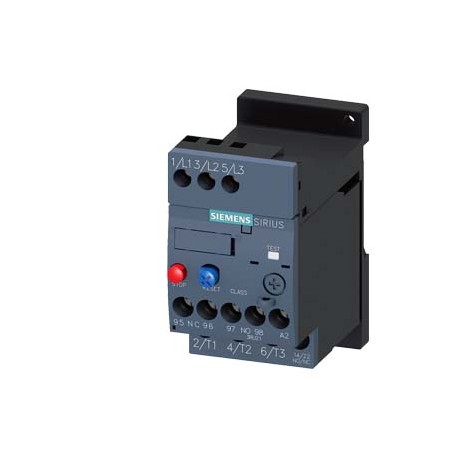 3RU2116-1AB1 SIEMENS Overload relay 1.1...1.6 A Thermal For motor protection Size S00, Class 10 Stand-alone ..