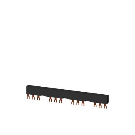 3RV1915-3CB SIEMENS 3-phase busbars Modular spacing 63 mm for 4 switches and accessories Fork shape connecti..