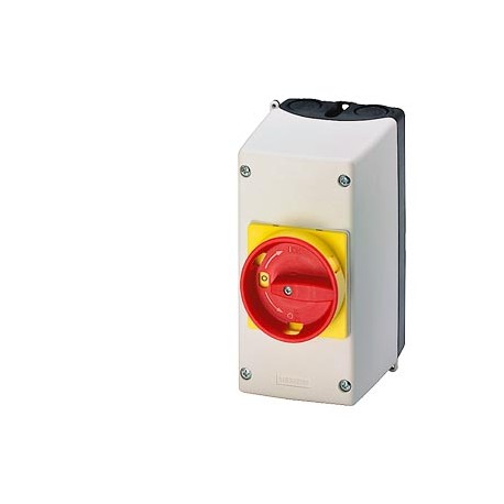 3RV1923-1FA00 SIEMENS Molded-plastic enclosure for surface mounting with EMERGENCY-STOP rotary operating mec..