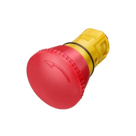 3SB2000-1AC01 SIEMENS Bouton-poussoir coup de poing d'arrêt d'urgence 16 mm, rond, plastique, rouge à accroc..