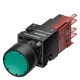 3SB2202-0AB01 SIEMENS pulsante, 16 mm, rotondo, plastica, nero, bottone, piatto, 1 NO