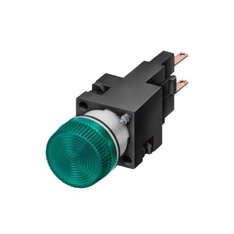 3SB2204-6BH06 SIEMENS Indicator light, 16 mm, round, plastic, clear, Lampholder W2 x 4.6 d, without lamp