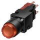 3SB2207-0LC01 SIEMENS Illuminated pushbutton, 16 mm, round, plastic, red, pushbutton, raised, 1 NC Lampholde..