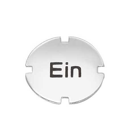 3SB2901-4AB SIEMENS Inscription plate for pushbutton and illuminated pushbutton flat, milky with black font,..