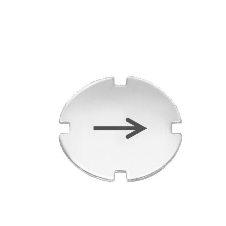 3SB2901-4NA SIEMENS Inscription plate for pushbutton and illuminated pushbutton, flat, milky with black font..