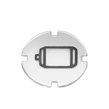 3SB2901-4PA SIEMENS Inscription plate for pushbutton and illuminated pushbutton, flat, milky with black font..