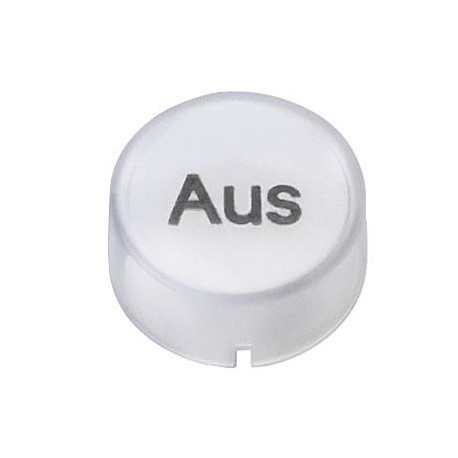 3SB2901-5AC SIEMENS Insert cap for pushbutton and illuminated pushbutton raised, clear with black font, with..