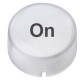 3SB2901-5EB SIEMENS Insert cap for pushbutton and illuminated pushbutton raised, clear with black font, with..