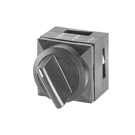  3SB3110-2DA21 SIEMENS 26X26MM PLASTIC SQUARE ACTUATOR: SELECTOR SWITCH LATCHING 3 SWITCH POSITIONS I-O-II N..