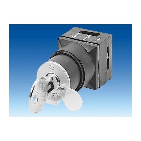  3SB3110-4PD41 SIEMENS 26X26MM PLASTIC SQUARE ACTUATOR: CES KEY-OPER.SWITCH WITH 2 KEYS LATCHING 3 SWITCH PO..