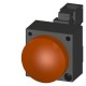  3SB3204-6BA00 SIEMENS 22MM PLASTIC ROUND COMPLETE UNIT COMBINATION: INDICATOR LIGHT WITH CONCENTRIC RINGS N..