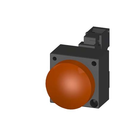  3SB3204-6BA00 SIEMENS 22MM PLASTIC ROUND COMPLETE UNIT COMBINATION: INDICATOR LIGHT WITH CONCENTRIC RINGS N..