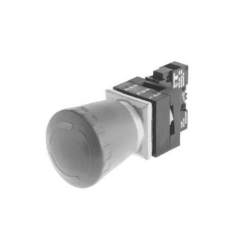 3SB3301-1HA20 SIEMENS 26X26MM PLASTIC SQUARE COMPLETE UNIT COMBINATION: EMERGEN.-STOP MUSHR.PUSHB. 40MM LAT..