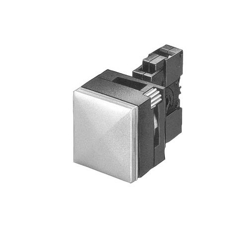  3SB3344-6AA60 SIEMENS 26X26MM PLASTIC SQUARE COMPLETE UNIT COMBINATION: INDICATOR LIGHT WITH SMOOTH LENSE I..