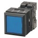  3SB3354-0AA21 SIEMENS 26X26MM PLASTIC SQUARE COMPLETE UNIT COMBINATION: ILLUMINATED PUSHBUTTON MOMENTARY CO..