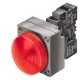  3SB3617-6AA00 SIEMENS 22MM METAL ROUND COMPLETE UNIT COMBINATION: INDICATOR LIGHT WITH SMOOTH LENSE ILLUMIN..
