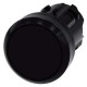 3SU1000-0AA10-0AA0 SIEMENS Pushbutton, 22 mm, round, plastic, black, pushbutton, flat, latching, Push-to-rel..