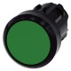 3SU1000-0AA40-0AA0 SIEMENS Pushbutton, 22 mm, round, plastic, green, pushbutton, flat, latching, Push-to-rel..