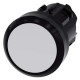 3SU1000-0AA60-0AA0 SIEMENS Pushbutton, 22 mm, round, plastic, white, pushbutton, flat, latching, Push-to-rel..