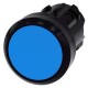 3SU1000-0AB50-0AA0 SIEMENS Pushbutton, 22 mm, round, plastic, blue, pushbutton, flat momentary contact type