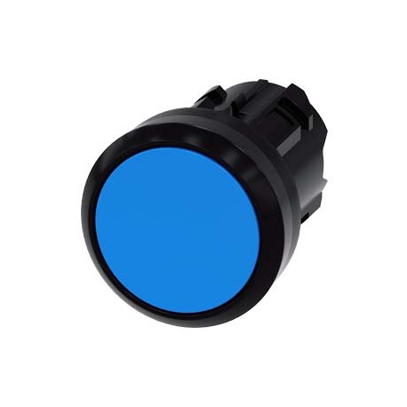 3SU1000-0AB50-0AA0 SIEMENS Pushbutton, 22 mm, round, plastic, blue, pushbutton, flat momentary contact type