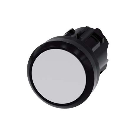 3SU1000-0AB60-0AA0 SIEMENS Pushbutton, 22 mm, round, plastic, white, pushbutton, flat momentary contact type