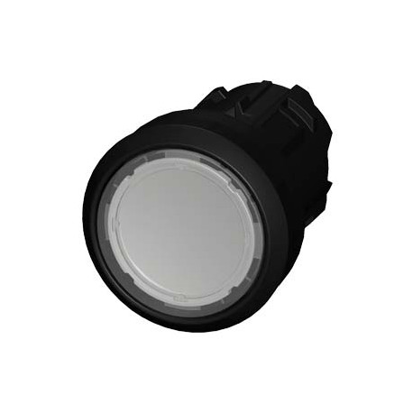 3SU1000-0AB70-0AA0 SIEMENS Pushbutton, 22 mm, round, plastic, clear, pushbutton, flat momentary contact type