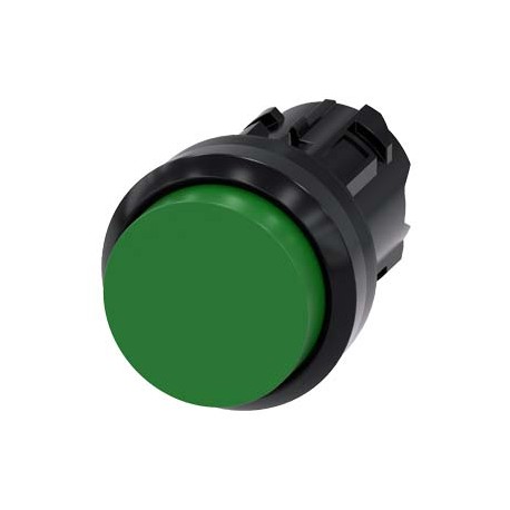 3SU1000-0BB40-0AA0 SIEMENS Pushbutton, 22 mm, round, plastic, green, pushbutton, raised, momentary contact t..