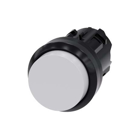 3SU1000-0BB60-0AA0 SIEMENS Pushbutton, 22 mm, round, plastic, white, pushbutton, raised, momentary contact t..