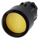 3SU1000-0CB30-0AA0 SIEMENS Pushbutton, 22 mm, round, plastic, yellow, Front ring, raised momentary contact t..