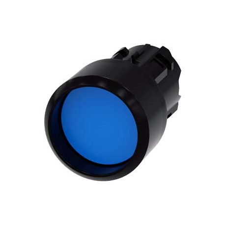 3SU1000-0CB50-0AA0 SIEMENS Pushbutton, 22 mm, round, plastic, blue, Front ring, raised momentary contact type