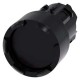 3SU1000-0DB10-0AA0 SIEMENS Pushbutton, 22 mm, round, plastic, black, Front ring, raised, castellated momenta..