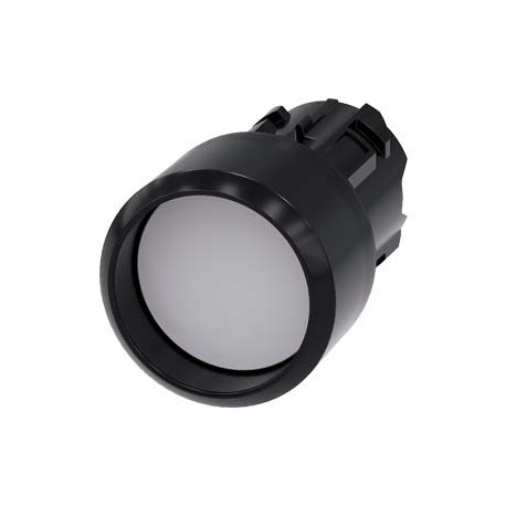 3SU1000-0CB60-0AA0 SIEMENS Pushbutton, 22 mm, round, plastic, white, Front ring, raised momentary contact ty..