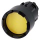 3SU1000-0DB30-0AA0 SIEMENS Pushbutton, 22 mm, round, plastic, yellow, Front ring, raised, castellated moment..