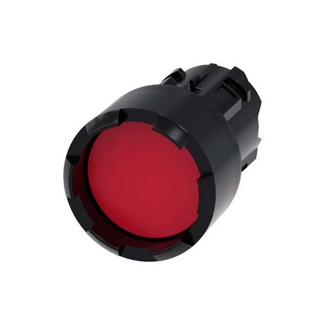 3SU1000-0DB20-0AA0 SIEMENS Pushbutton, 22 mm, round, plastic, red, Front ring, raised, castellated momentary..