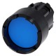 3SU1000-0DB50-0AA0 SIEMENS Pushbutton, 22 mm, round, plastic, blue, Front ring, raised, castellated momentar..