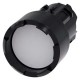 3SU1000-0DB60-0AA0 SIEMENS Pushbutton, 22 mm, round, plastic, white, Front ring, raised, castellated momenta..