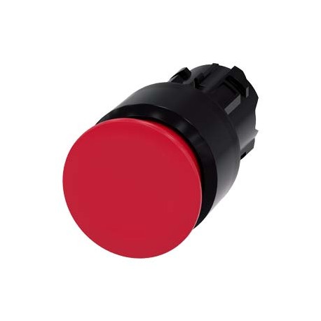 3SU1000-1AA20-0AA0 SIEMENS Mushroom pushbutton, 22 mm, round, plastic, red, 30 mm, latching, Pull-to-unlatch..