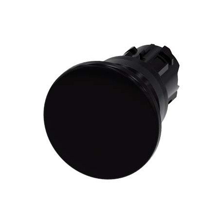 3SU1000-1BD10-0AA0 SIEMENS Mushroom pushbutton, 22 mm, round, plastic, black, 40 mm, momentary contact type