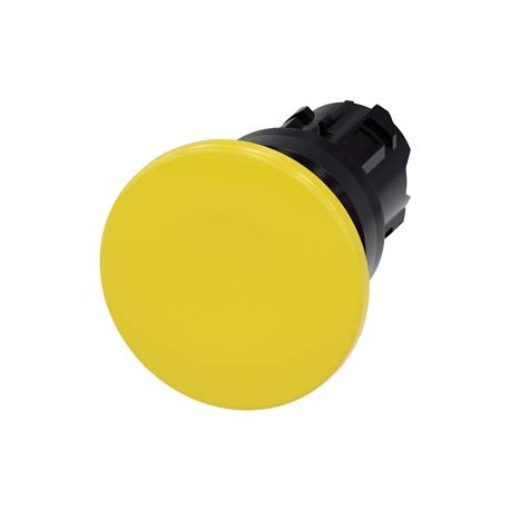 3SU1000-1BD30-0AA0 SIEMENS Mushroom pushbutton, 22 mm, round, plastic, yellow, 40 mm, momentary contact type