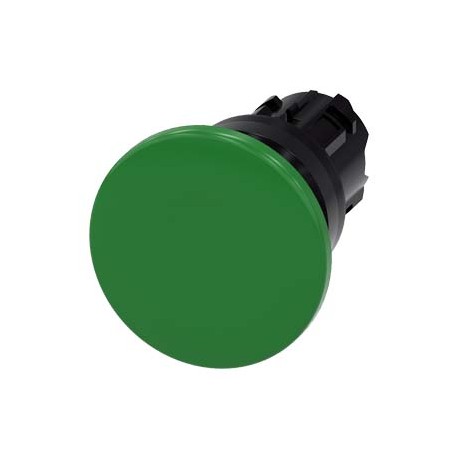 3SU1000-1BD40-0AA0 SIEMENS Mushroom pushbutton, 22 mm, round, plastic, green, 40 mm, momentary contact type